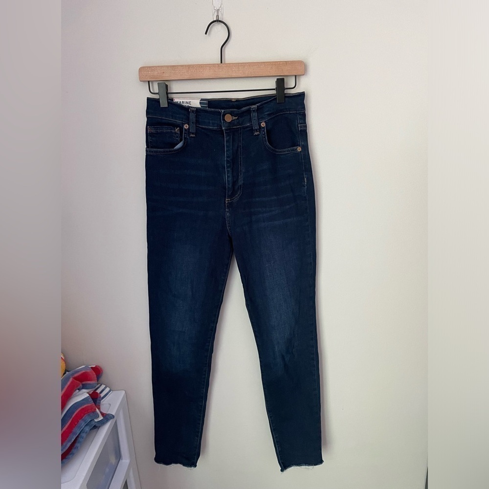 Marine Layer Dark Wash High Skinny Jeans Size 27